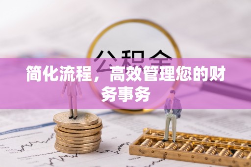 海港简化流程，高效管理您的财务事务
